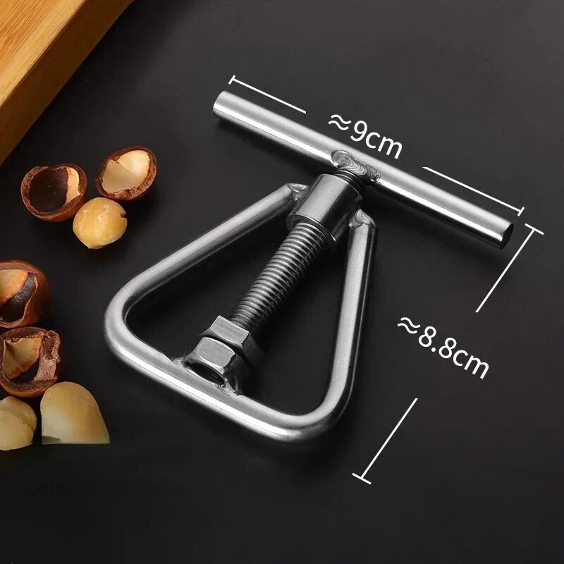 Mașină multifuncțională manuală pentru deschiderea nucilor, mașină de spart nuci, unealtă de bucătărie, accesorii din oțel pentru nuci de macadamia