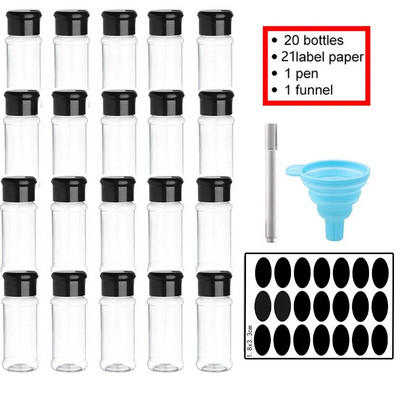 Ultensilio pentru bucătărie Recipient pentru condimente Sticle pentru condimente Condimente pentru condimente Borcane pentru depozitare în ușă Condimente Cutie de plastic