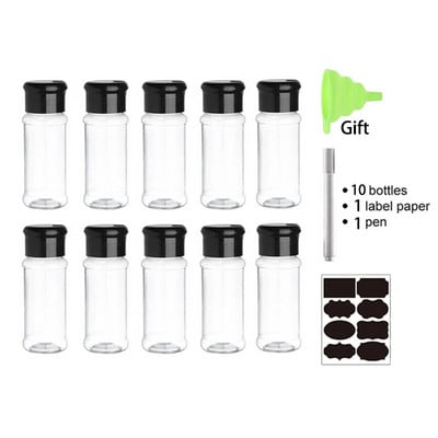 5/10/15/20PC Staklenke za začine Kuhinjska soljenka Posude za začine od 100 ML za začine Boce za začine za roštilj Shaker
