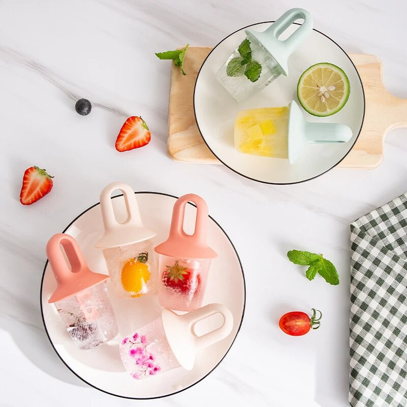 Mini ledai Ledai Pieno kokteilių formelės Nešiojamos maistinės popsicle formelės vaikams Kūdikių naminiai maisto papildai