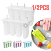 8/4 grile Forme pentru inghetata Set 4 forme pentru Popsicle Tava pentru gheata Popsicle Inghetata Reutilizabila Cu capac Stick Mold pentru gheata Accesorii pentru bucatarie