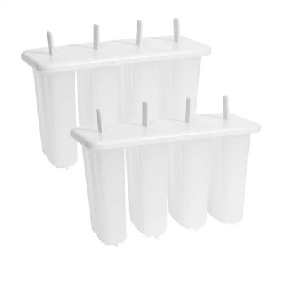 8/4 grile Forme pentru inghetata Set 4 forme pentru Popsicle Tava pentru gheata Popsicle Inghetata Reutilizabila Cu capac Stick Mold pentru gheata Accesorii pentru bucatarie