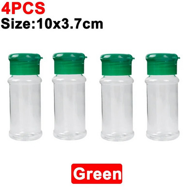 Βαζάκια για μπαχαρικά Φορητά μπουκάλια σέικερ καρυκευμάτων Πλαστικό σέικερ με αλάτι και πιπέρι Δοχείο μπάρμπεκιου με καρυκεύματα για γκάτζετ κουζίνας