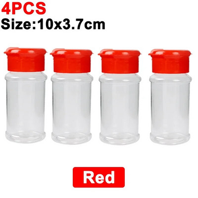 Βαζάκια για μπαχαρικά Φορητά μπουκάλια σέικερ καρυκευμάτων Πλαστικό σέικερ με αλάτι και πιπέρι Δοχείο μπάρμπεκιου με καρυκεύματα για γκάτζετ κουζίνας