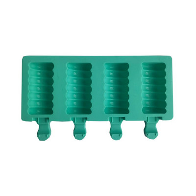 Formă de tărtăcuță de zahăr cu 4 găuri Formă de silicon pentru înghețată Forme pentru popsicle Mold DIY pentru înghețată Mucegai pentru gheata Pop Maker Tavă de gheață