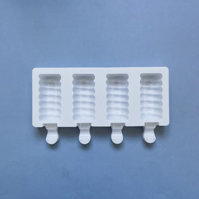 Formă de tărtăcuță de zahăr cu 4 găuri Formă de silicon pentru înghețată Forme pentru popsicle Mold DIY pentru înghețată Mucegai pentru gheata Pop Maker Tavă de gheață