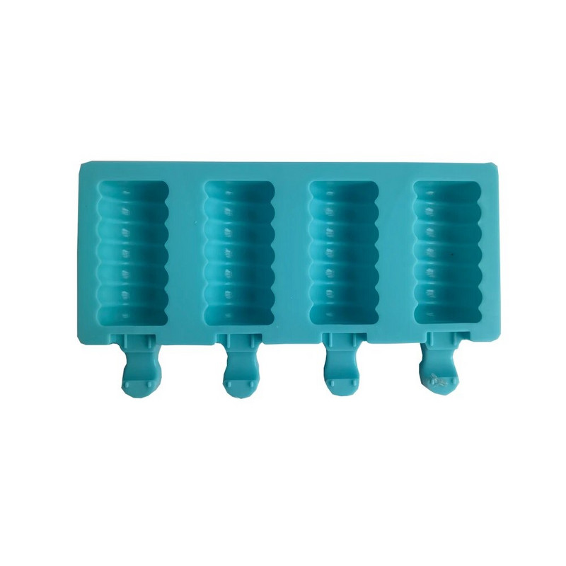 4 skylučių cukraus moliūgo formos Silikoninė ledų formelė Popsicle formelės „pasidaryk pats“ ledų formelės ledų formavimo formelės ledų padėklas