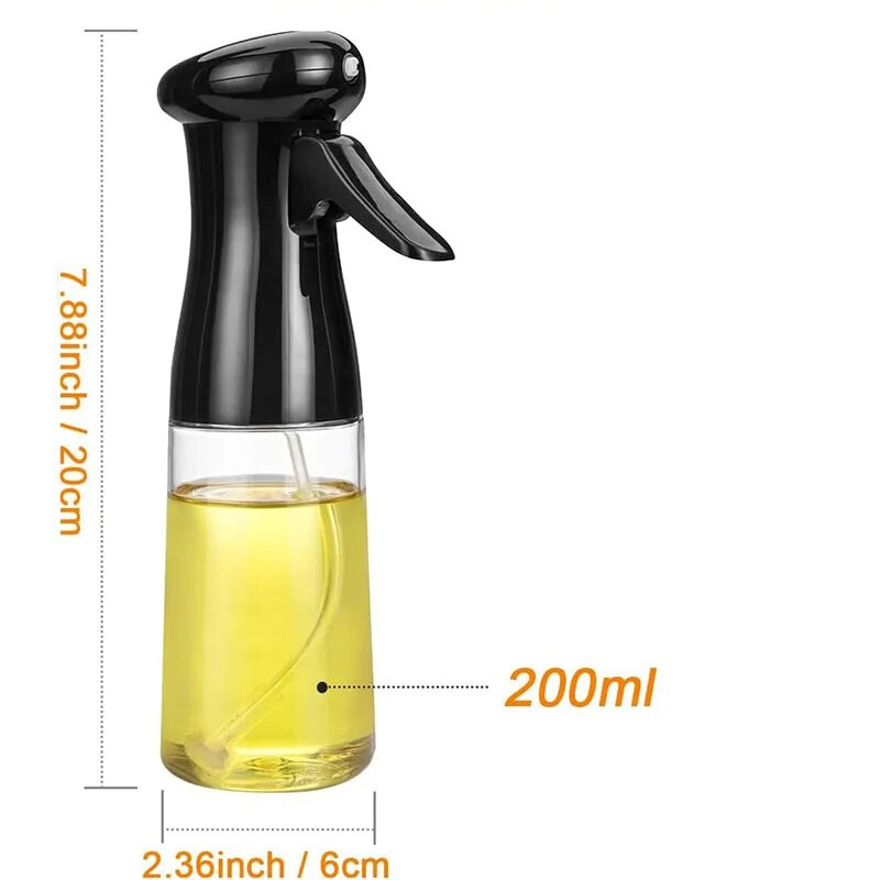 200 ml-es 300 ml-es olajspray-palack konyhai olívaolaj-adagoló kemping grillezés sütés ecet szójaszósz permetező tartályok