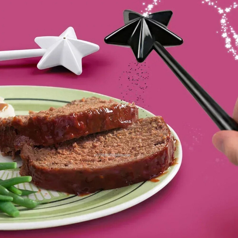 Nešiojami druskos pipirų plaktuvai Daugkartinio užpildymo magical Star Wand prieskonių balionėlis Prieskonių plaktuvų rinkinys Virtuvės ir valgomojo kepsninės reikmenys