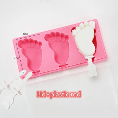 Crtani kalup za sladoled Silikonski kalupi za sladoled za višekratnu upotrebu za ljetnu zabavu