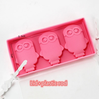 Crtani kalup za sladoled Silikonski kalupi za sladoled za višekratnu upotrebu za ljetnu zabavu