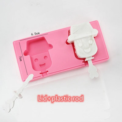 Crtani kalup za sladoled Silikonski kalupi za sladoled za višekratnu upotrebu za ljetnu zabavu