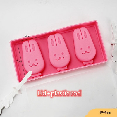 Crtani kalup za sladoled Silikonski kalupi za sladoled za višekratnu upotrebu za ljetnu zabavu