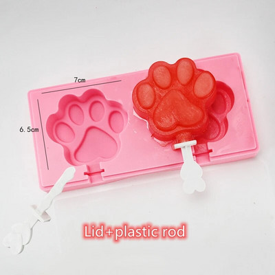 Crtani kalup za sladoled Silikonski kalupi za sladoled za višekratnu upotrebu za ljetnu zabavu