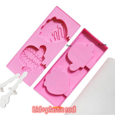 Crtani kalup za sladoled Silikonski kalupi za sladoled za višekratnu upotrebu za ljetnu zabavu