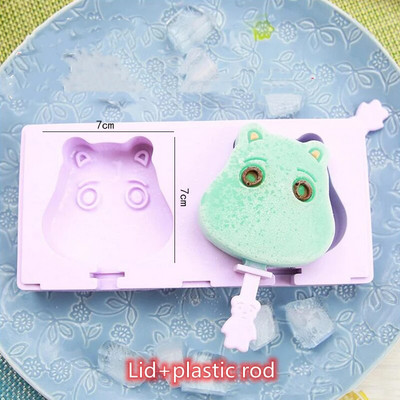 Crtani kalup za sladoled Silikonski kalupi za sladoled za višekratnu upotrebu za ljetnu zabavu