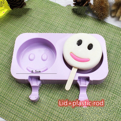 Crtani kalup za sladoled Silikonski kalupi za sladoled za višekratnu upotrebu za ljetnu zabavu