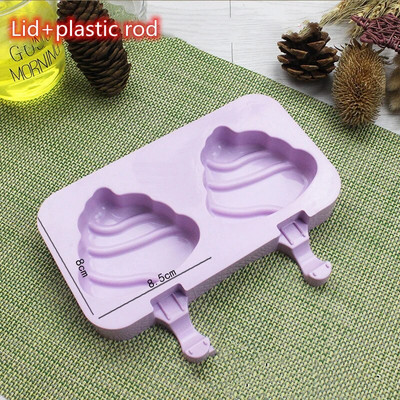 Crtani kalup za sladoled Silikonski kalupi za sladoled za višekratnu upotrebu za ljetnu zabavu