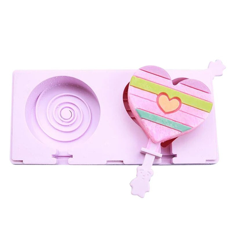 Crtani kalup za sladoled Silikonski kalupi za sladoled za višekratnu upotrebu za ljetnu zabavu