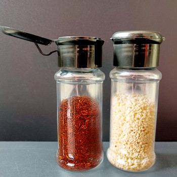 Μπουκάλια σέικερ καρυκευμάτων 100ML Πλαστικά μπαχαρικά κουζίνας αποθήκευσης καρυκεύματα Βάζο αλάτι πιπέρι Κουτιά για εργαλεία κουζίνας