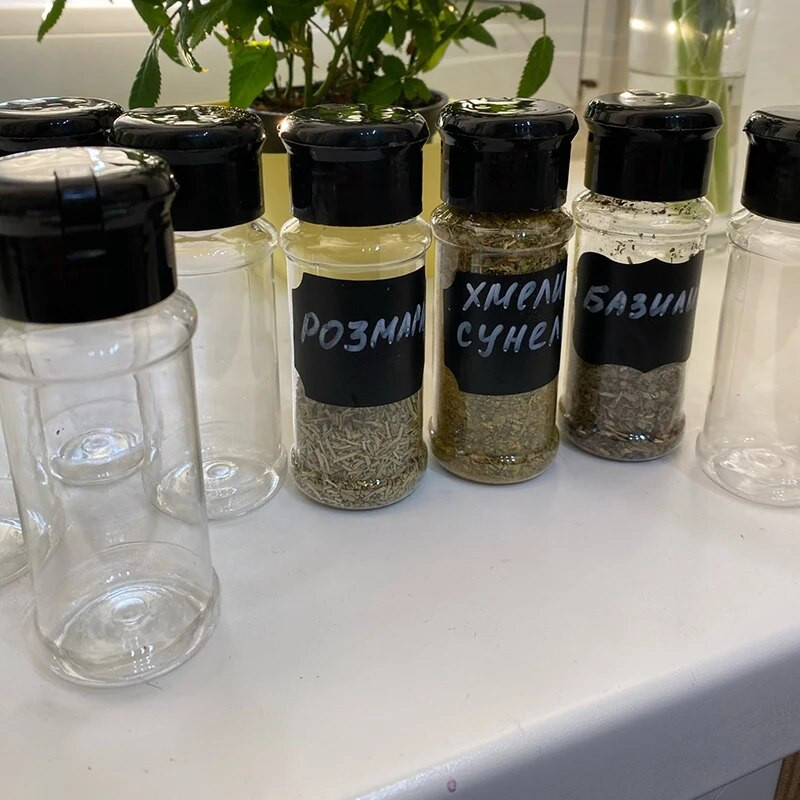 100 ml Shaker boce za začine Plastične kuhinjske začine za pohranu Staklenke začina Sol Papar Kutije za kuhinjske gadgete Alati