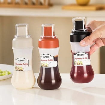 1/2/3 τεμ. 1/2/3 τεμ. Μπουκάλι σάλτσας Squeeze Seak Proper Refillable Bottle Containment for Salad Ketchup Honey Jam Squeeze Sauce Bottle Kitchen