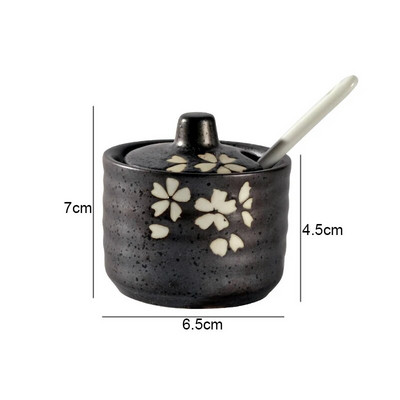 Ρετρό κεραμικά βαζάκια καρυκεύματα Δονητές αλατιού και πιπεριού Εργαλεία μπαχαρικών κουζίνας Εργαλεία οργάνωσης μπαχαρικών Βαζάκια καρυκεύματα Κουτί αξεσουάρ κουζίνας