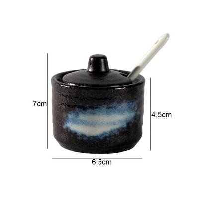 Ρετρό κεραμικά βαζάκια καρυκεύματα Δονητές αλατιού και πιπεριού Εργαλεία μπαχαρικών κουζίνας Εργαλεία οργάνωσης μπαχαρικών Βαζάκια καρυκεύματα Κουτί αξεσουάρ κουζίνας