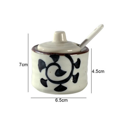 Ρετρό κεραμικά βαζάκια καρυκεύματα Δονητές αλατιού και πιπεριού Εργαλεία μπαχαρικών κουζίνας Εργαλεία οργάνωσης μπαχαρικών Βαζάκια καρυκεύματα Κουτί αξεσουάρ κουζίνας