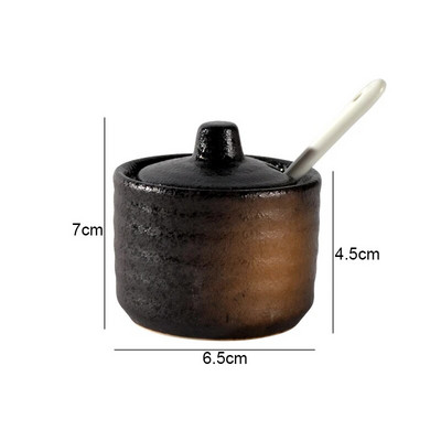 Ρετρό κεραμικά βαζάκια καρυκεύματα Δονητές αλατιού και πιπεριού Εργαλεία μπαχαρικών κουζίνας Εργαλεία οργάνωσης μπαχαρικών Βαζάκια καρυκεύματα Κουτί αξεσουάρ κουζίνας