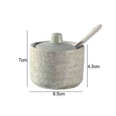 Ρετρό κεραμικά βαζάκια καρυκεύματα Δονητές αλατιού και πιπεριού Εργαλεία μπαχαρικών κουζίνας Εργαλεία οργάνωσης μπαχαρικών Βαζάκια καρυκεύματα Κουτί αξεσουάρ κουζίνας