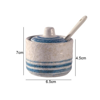 Ρετρό κεραμικά βαζάκια καρυκεύματα Δονητές αλατιού και πιπεριού Εργαλεία μπαχαρικών κουζίνας Εργαλεία οργάνωσης μπαχαρικών Βαζάκια καρυκεύματα Κουτί αξεσουάρ κουζίνας