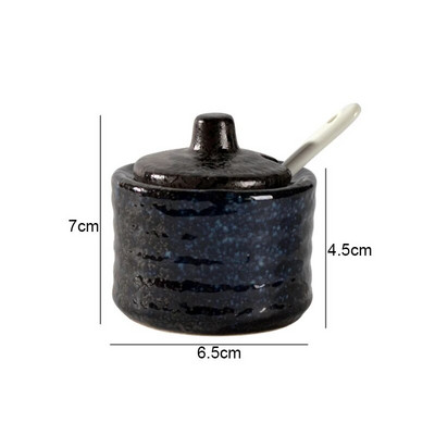 Ρετρό κεραμικά βαζάκια καρυκεύματα Δονητές αλατιού και πιπεριού Εργαλεία μπαχαρικών κουζίνας Εργαλεία οργάνωσης μπαχαρικών Βαζάκια καρυκεύματα Κουτί αξεσουάρ κουζίνας