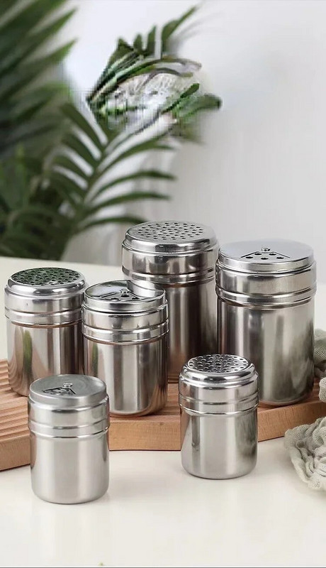 Druskos cukraus butelio besisukantis dangtelis Daugiafunkcis nerūdijančio plieno 1 gabalas virtuvės prietaisas Prieskonių pipirų buteliuko prieskonių stiklainis