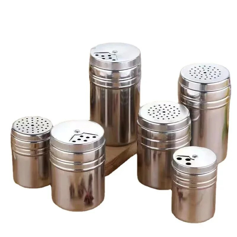 Druskos cukraus butelio besisukantis dangtelis Daugiafunkcis nerūdijančio plieno 1 gabalas virtuvės prietaisas Prieskonių pipirų buteliuko prieskonių stiklainis