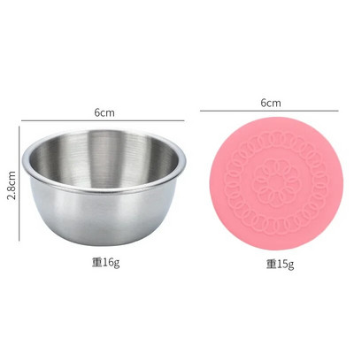 304 kvadratinis nerūdijančio plieno padažo puodelis su dangteliu lauke nešiojama panirimo lėkštė Kvadratinė vaikų pietų indų dėžutė maža talpa