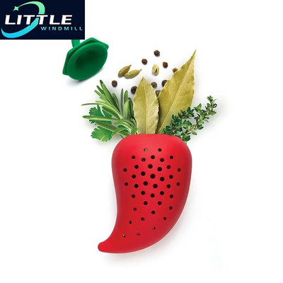 Chili Spice Spice Filter Stew Soup Silicone Herbal Infuser Filter Tool Кухненски джаджи Кухненски инструменти Инструменти за готвене Кухненски комплект