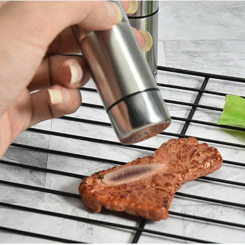 Nerūdijančio plieno mini druskos plaktuvas Daugiafunkcis pipirų plaktuvas Creative prieskonių barstytuvas Stiklainiai virtuvės prieskonių įrankiai lauke