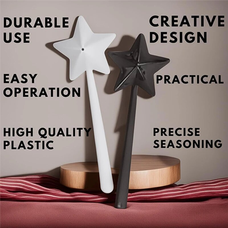 Kūrybinės druskos ir pipirų plaktuvų prieskonių plaktuvų rinkinys Daugkartinis „Magic Wand“ prieskonių dozatorius virtuvės ir valgomojo kepsninės reikmenys