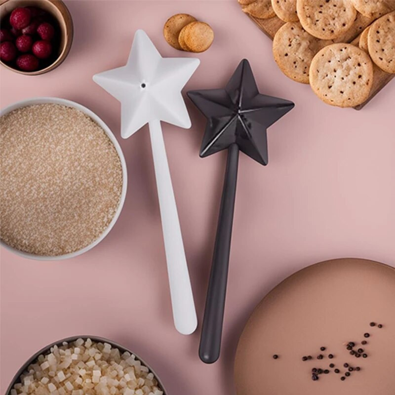 Kūrybinės druskos ir pipirų plaktuvų prieskonių plaktuvų rinkinys Daugkartinis „Magic Wand“ prieskonių dozatorius virtuvės ir valgomojo kepsninės reikmenys