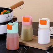 0,5 g dozuojamas druskos plaktuvas, stumiamas druskos dozatorius Druskos bakas, cukraus butelis Prieskonių pipirų druskos plaktuvas SpiceJar BBQ prieskonių butelis