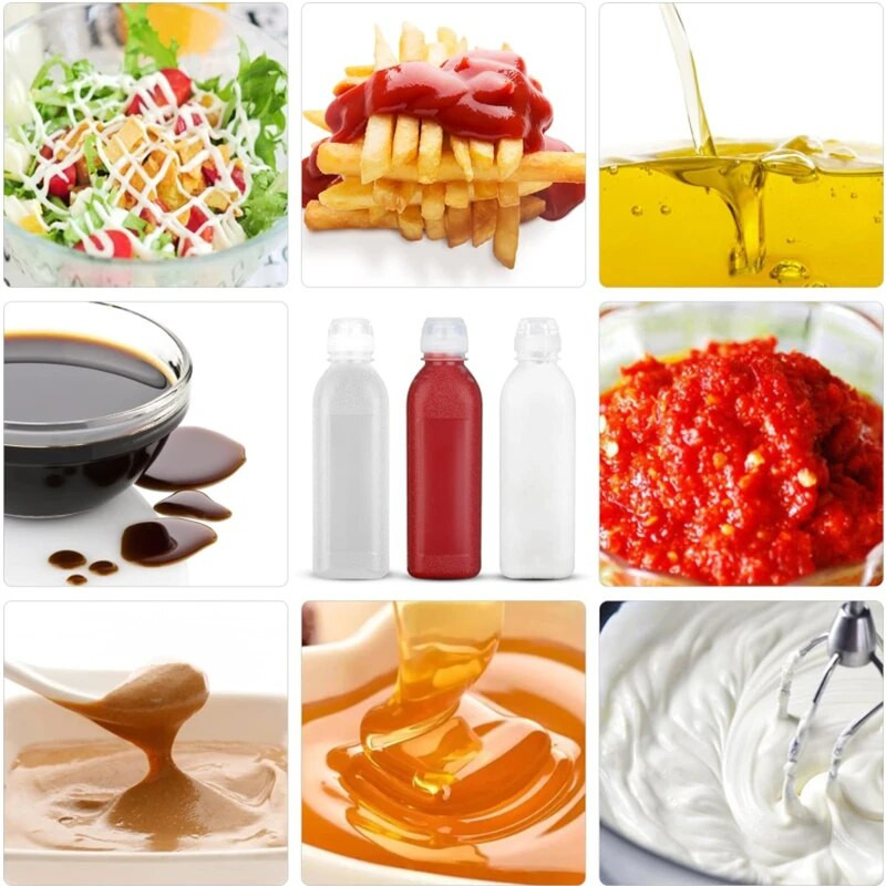 4/2/1 vnt. virtuvės išspaudžiamas aliejaus buteliukų dozatorius, purškiamas aliejaus butelis, pagardas kepimui kepimas kečupas garstyčių actas, alyvuogių aliejaus buteliai