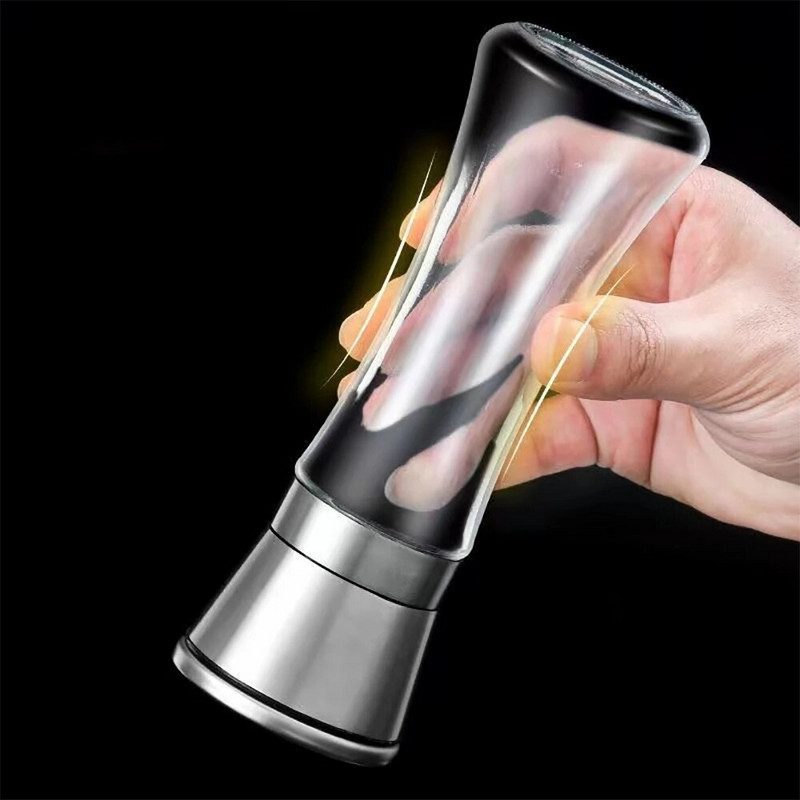 Druskos ir pipirų malūnėlis su reguliuojamu stambiu kiekiu, pakartotinai užpildomu malūno virtuvės įtaisu