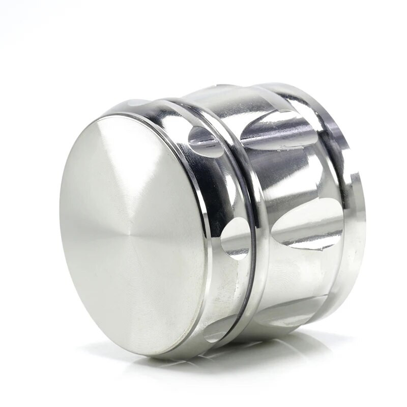 Tubakaürtide veski 4 kihiga Hierba 63 mm tsingisulamist sõelatrumliga vürtsiveskiga suitsetamise tarvikute jaoks