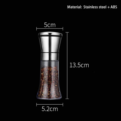 Nerūdijančio plieno druskos pipirų malūnėliai butelių prieskonių indeliai butelių pipirų plaktuvai, skirti virtuvės indams, prietaisai