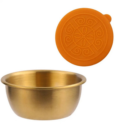 Salotų padažo indelis Į 6x2,5 uncijos nerūdijančio plieno mažą prieskonių talpyklą su dangteliais, nepraleidžiančiais dangteliais, skirta vaikų pietų indų dėžutei