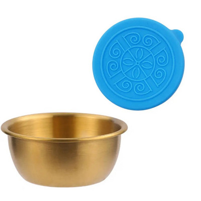 Salotų padažo indelis Į 6x2,5 uncijos nerūdijančio plieno mažą prieskonių talpyklą su dangteliais, nepraleidžiančiais dangteliais, skirta vaikų pietų indų dėžutei