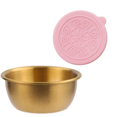 Salotų padažo indelis Į 6x2,5 uncijos nerūdijančio plieno mažą prieskonių talpyklą su dangteliais, nepraleidžiančiais dangteliais, skirta vaikų pietų indų dėžutei