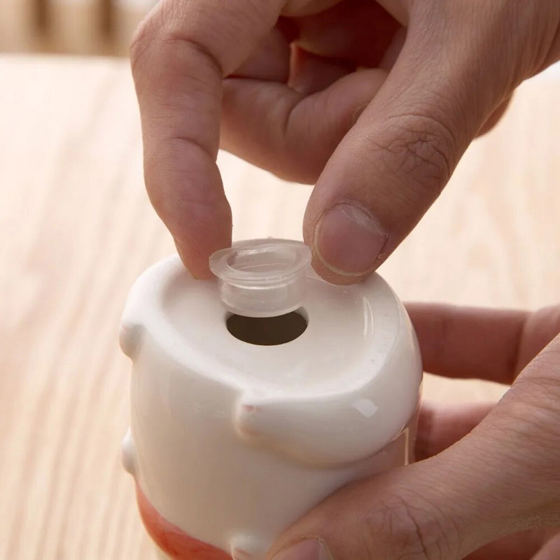 Keraminis prieskonių indelis prieskonių butelis Druskos ir pipirų plaktuvai Prieskonių talpyklos puodas BBQ Pagardai Virtuvė miela