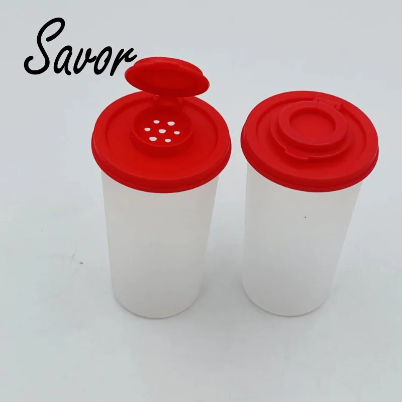 Prieskonių buteliukas Mini druskos ir pipirų plaktuvas Piknikas lauko virtuvės priešpiečių dėžutė Kelioniniai prieskoniai Skaidrus spalvotas dangtelis Plastikinis sandariklis